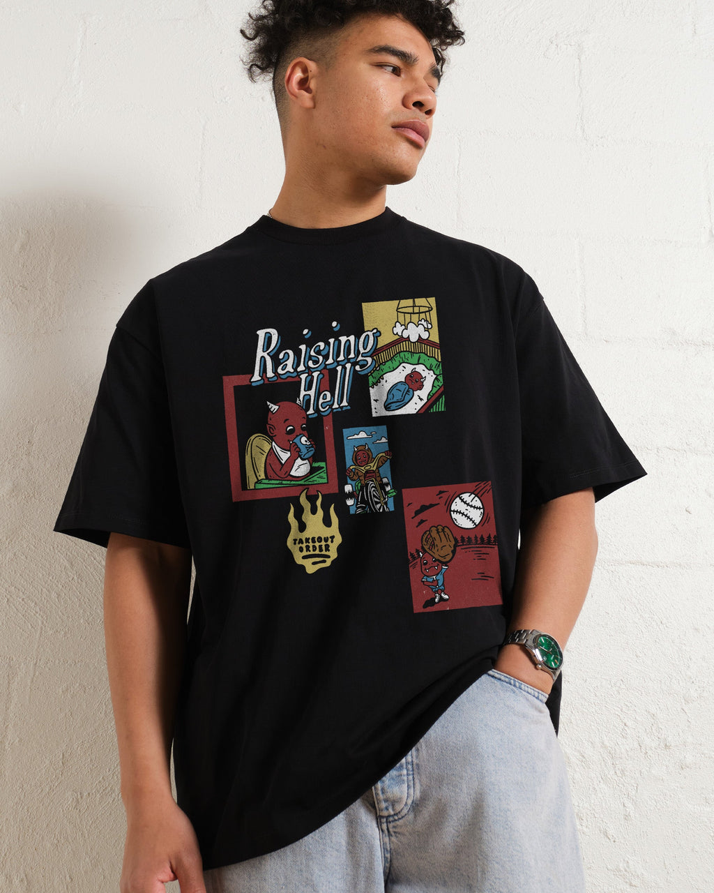 Raising Hell Oversized Tee product image 1