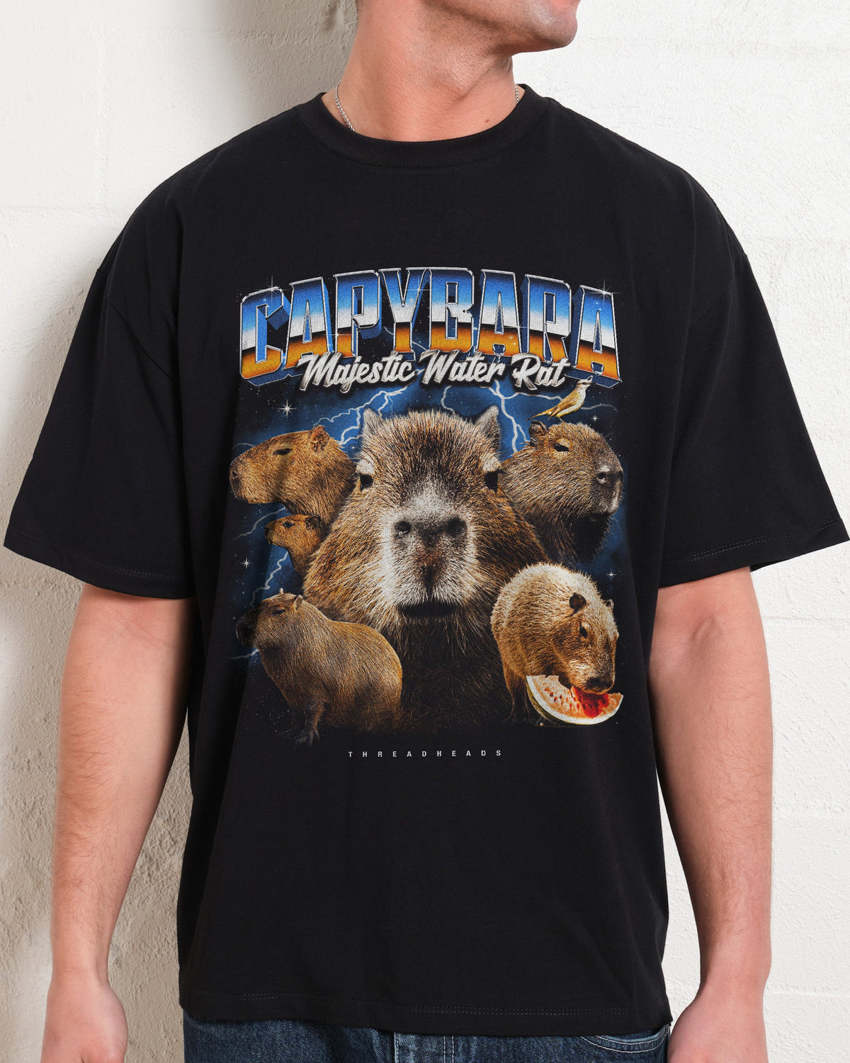 Capybara Water Rat Oversized Tee product image 2