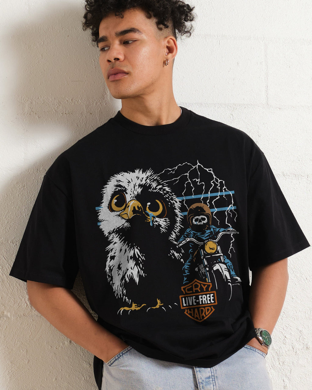 Live Free Cry Hard Oversized Tee product image 1