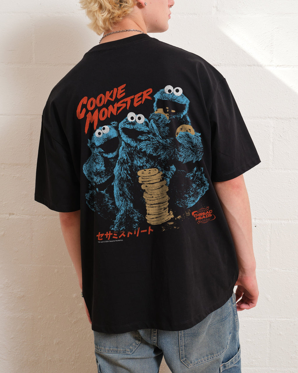 Cookie Kaiju Front and Back Oversized Tee product image 5