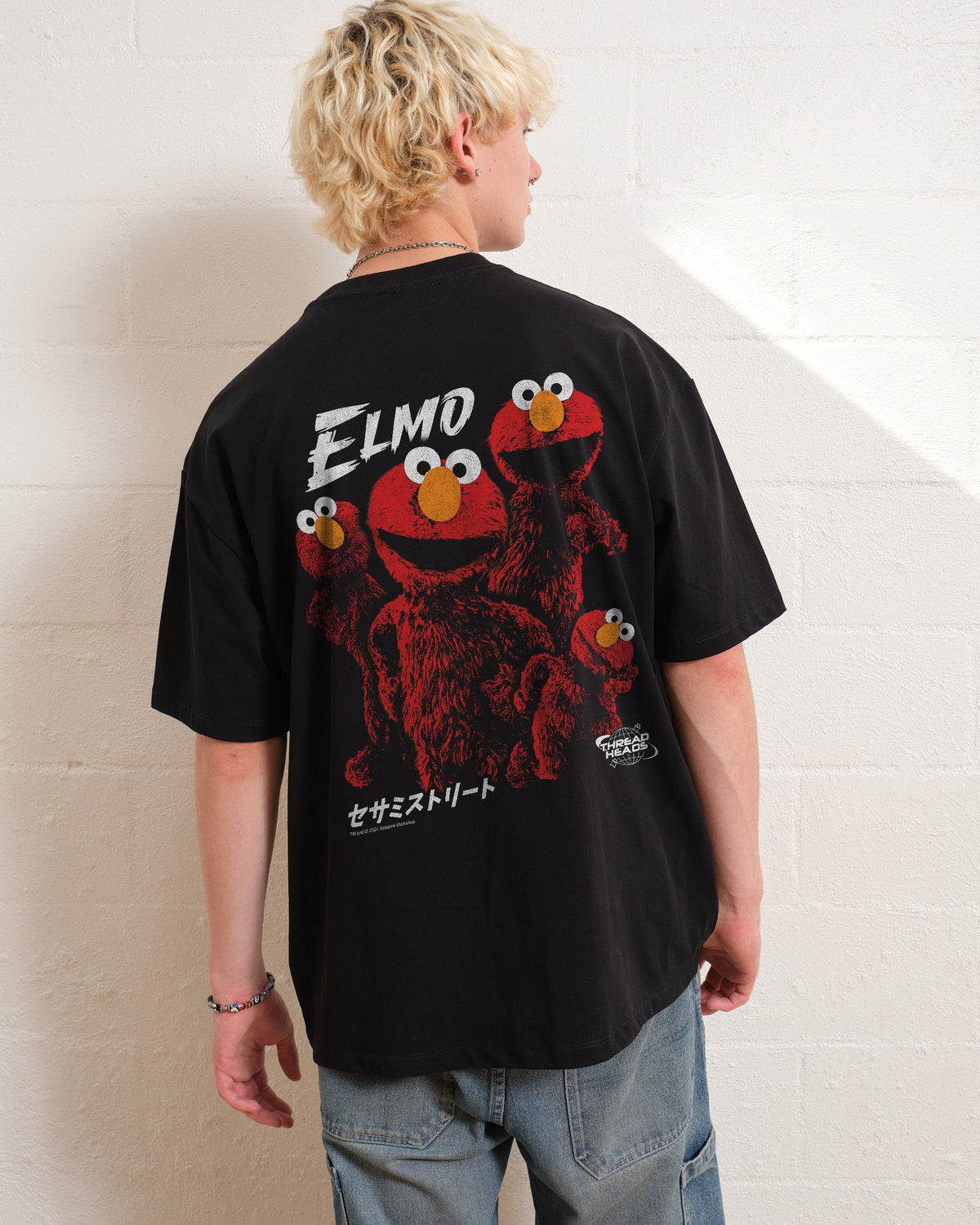 Tokyo Elmo Front and Back Oversized Tee product image 3