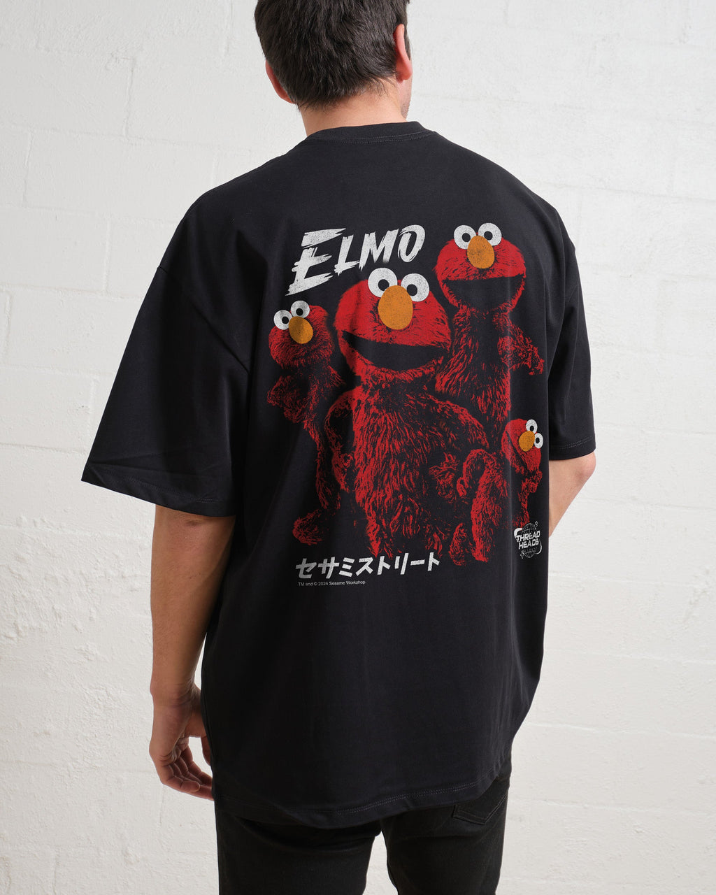Tokyo Elmo Front and Back Oversized Tee product image 1