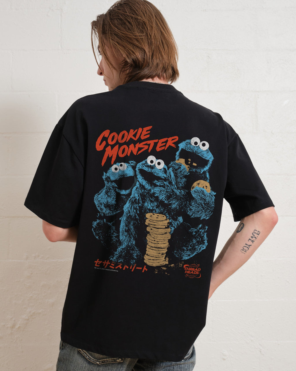 Cookie Kaiju Front and Back Oversized Tee product image 3