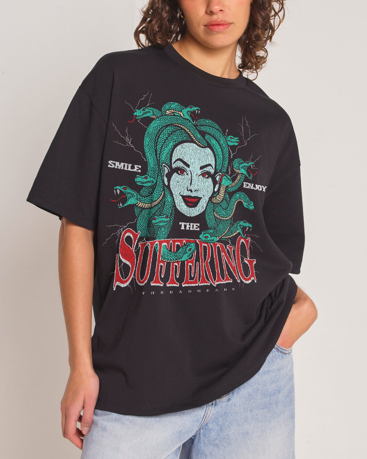 Smile Suffering Oversized Tee product image 2