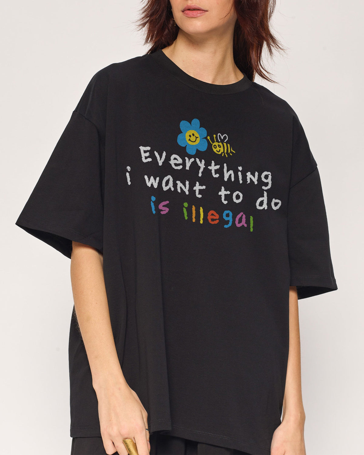 Everything is Illegal Oversized Tee product image 2