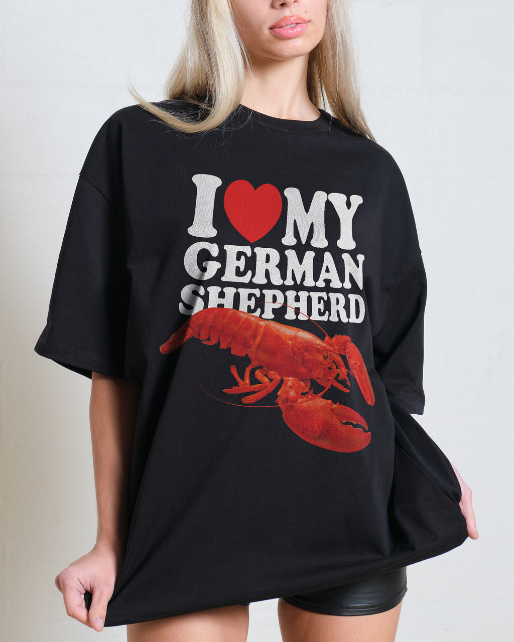 I Love My German Shepherd Oversized Tee product image 1