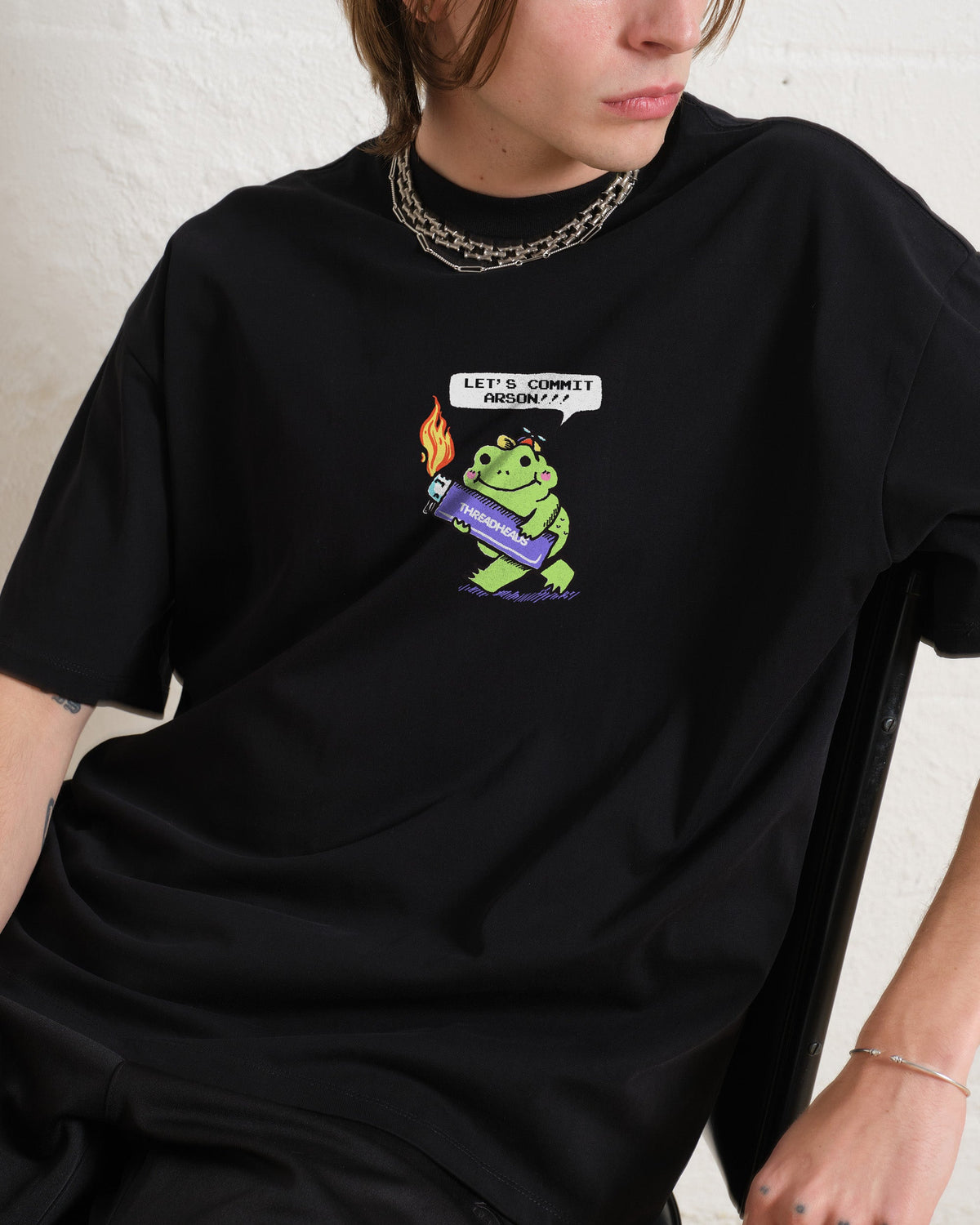 Let's Commit Arson Oversized Tee product image 4
