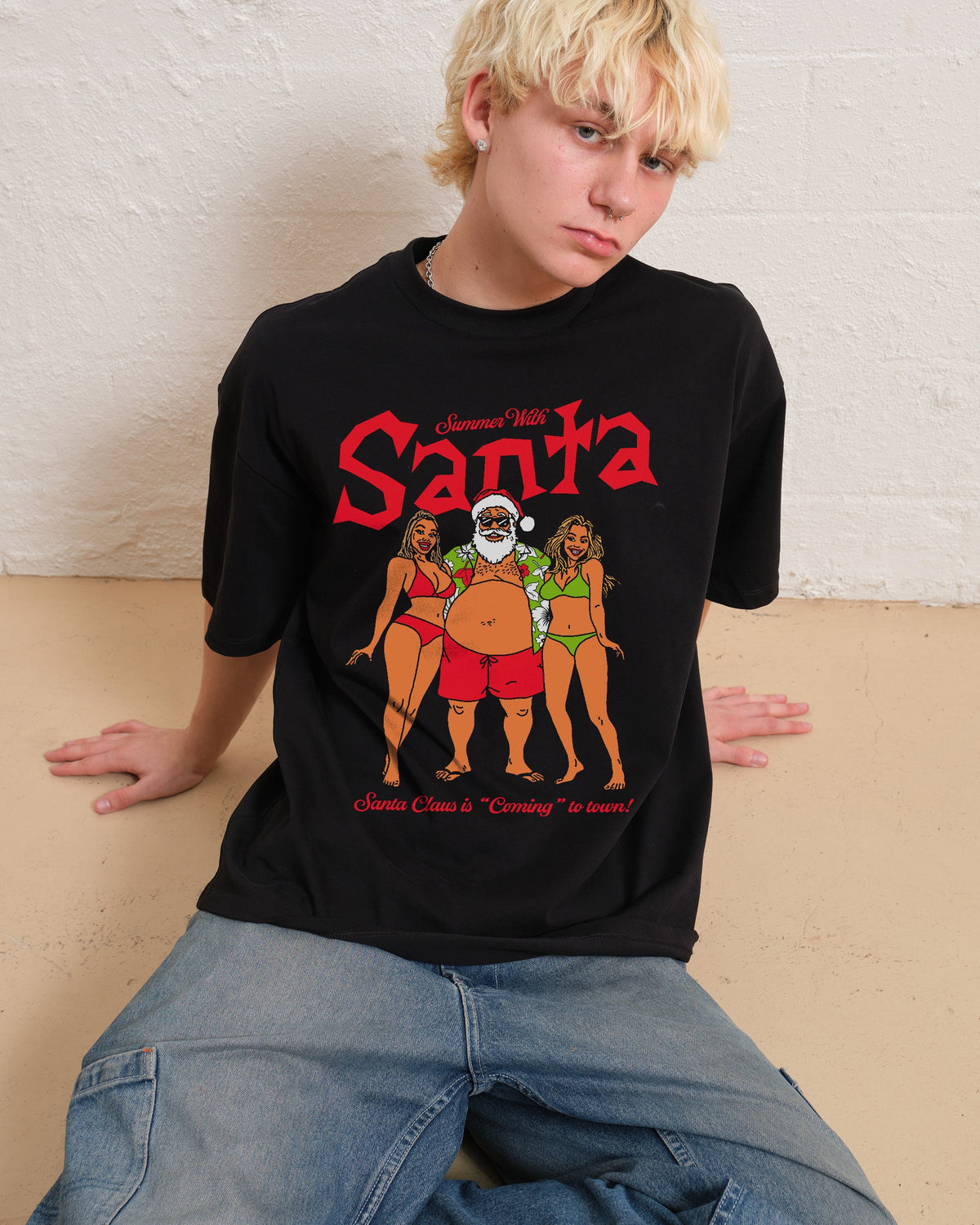 Summer With Santa Oversized Tee product image 2