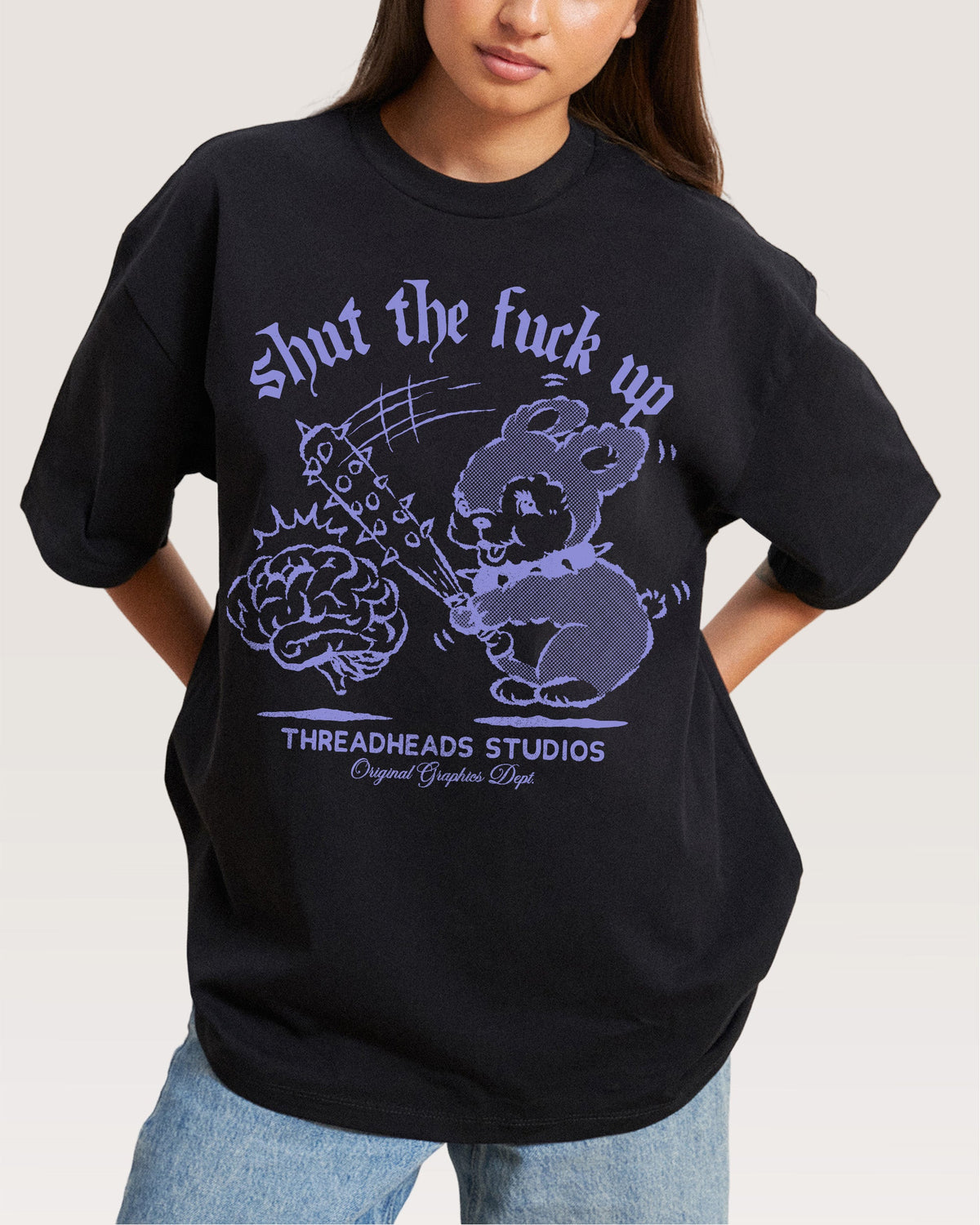 Shut the F Up Oversized Tee product image 1