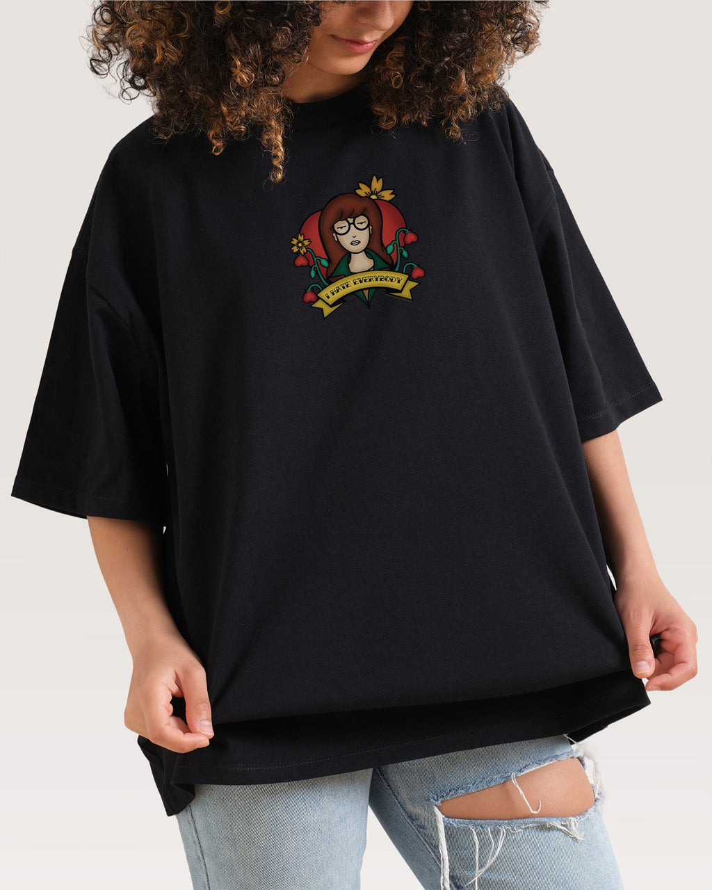 I Hate Everybody Oversized Tee product image 1