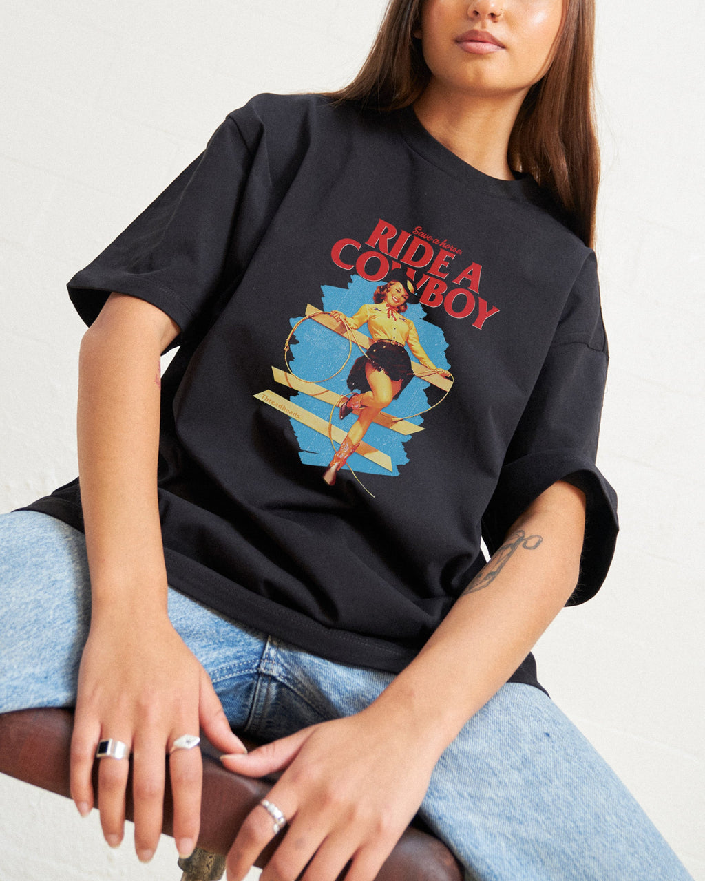 Save a Horse, Ride a Cowboy Oversized Tee product image 2