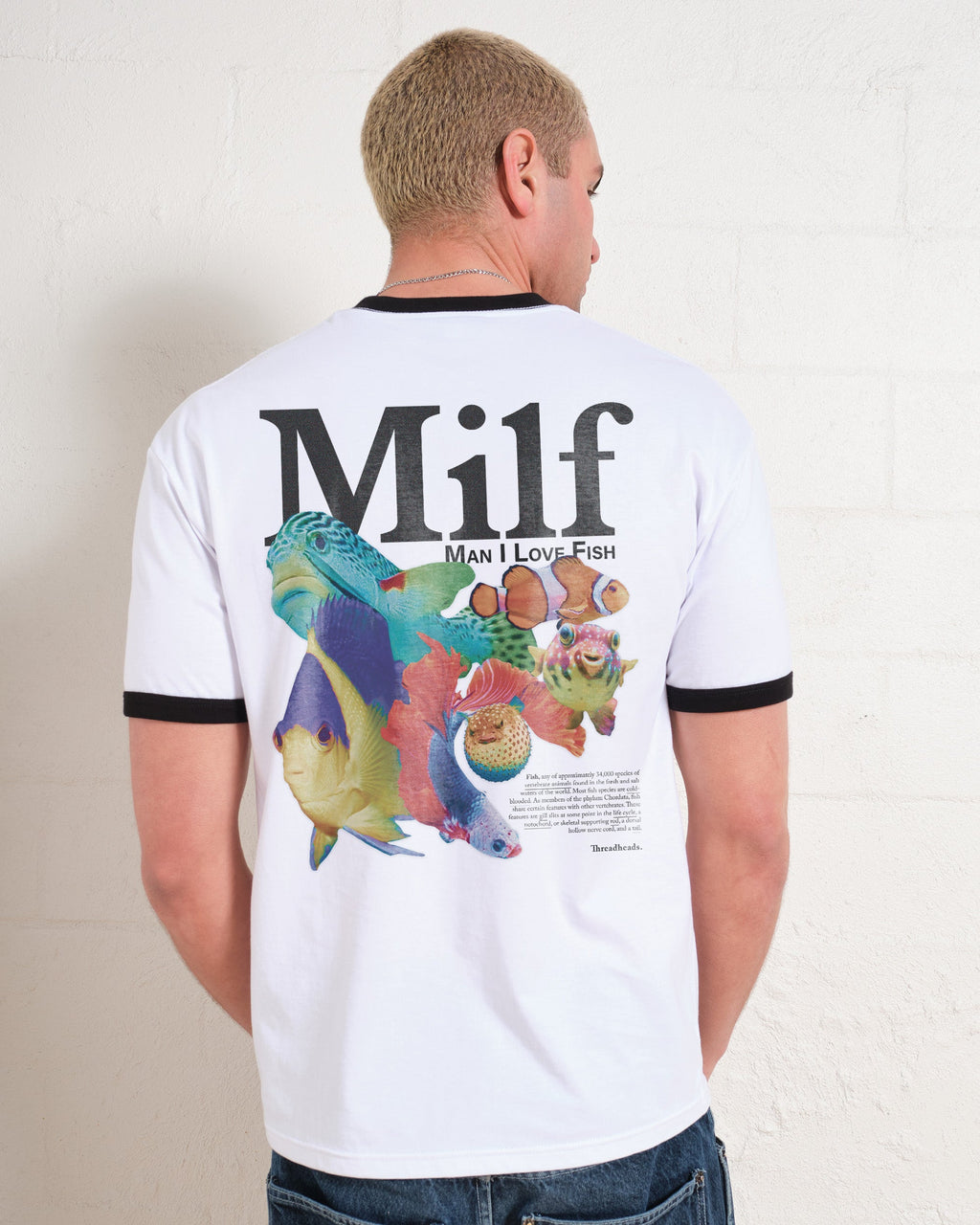 Man I Love Fish Front and Back T-Shirt product image 7