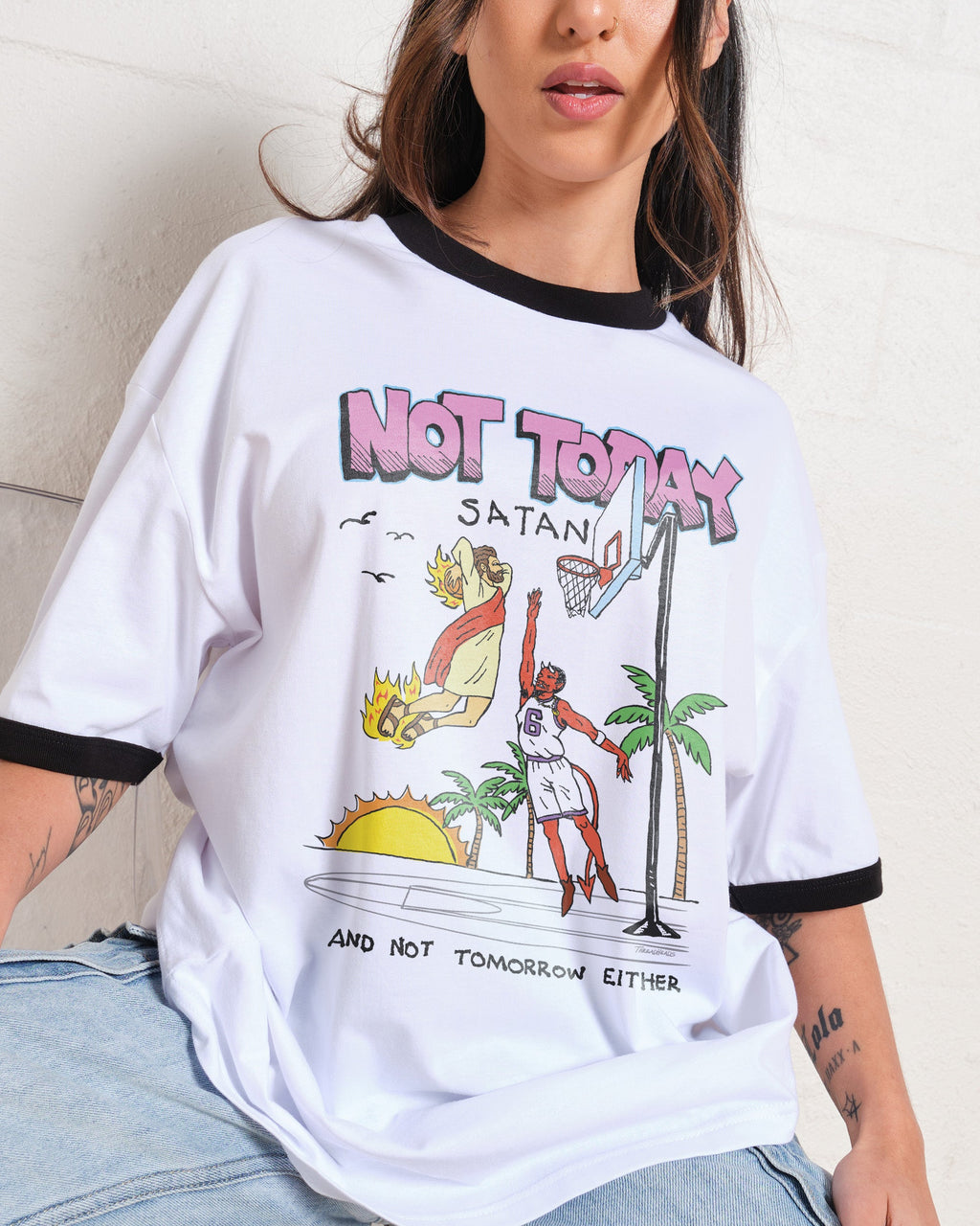 Not Today Satan T-Shirt product image 1