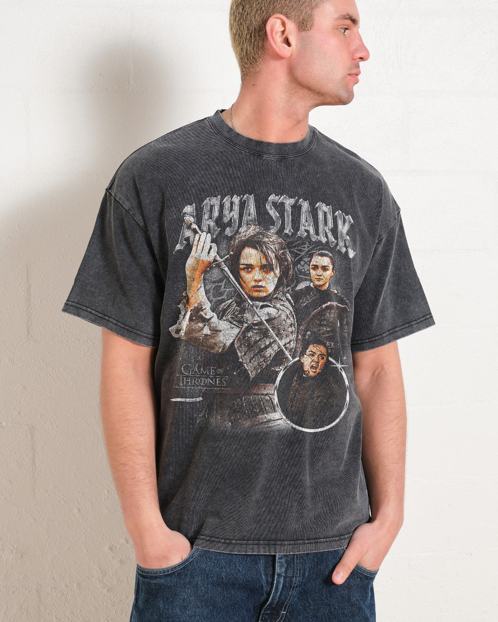 Vintage Arya Stark Oversized Tee product image 4