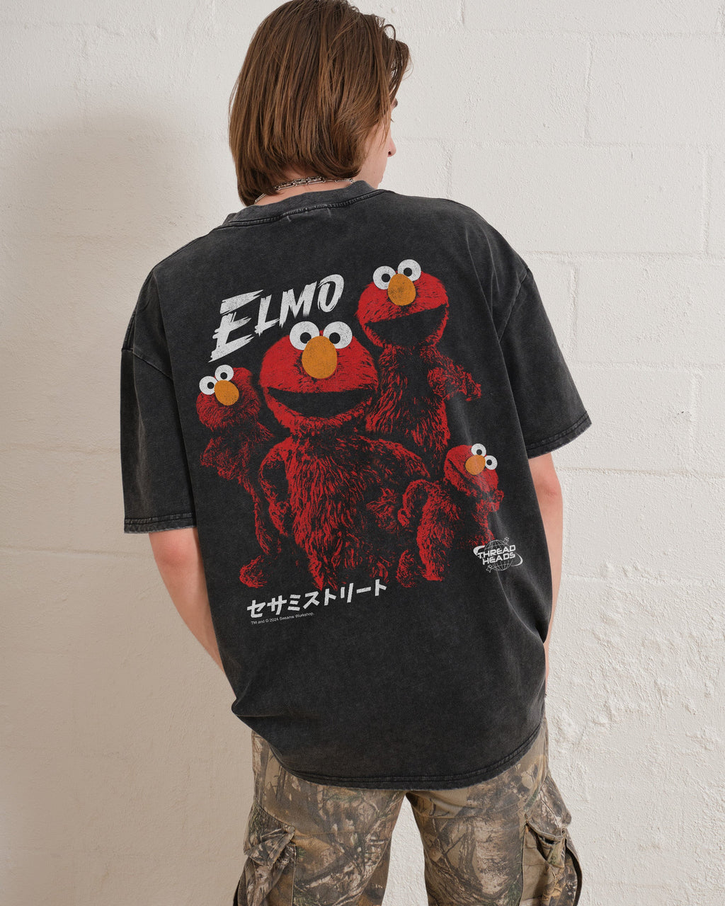 Tokyo Elmo Front and Back Oversized Tee product image 5