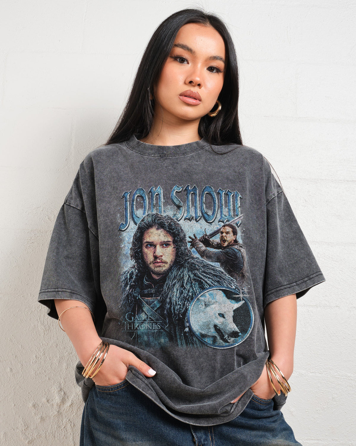 Vintage Jon Snow Oversized Tee product image 3