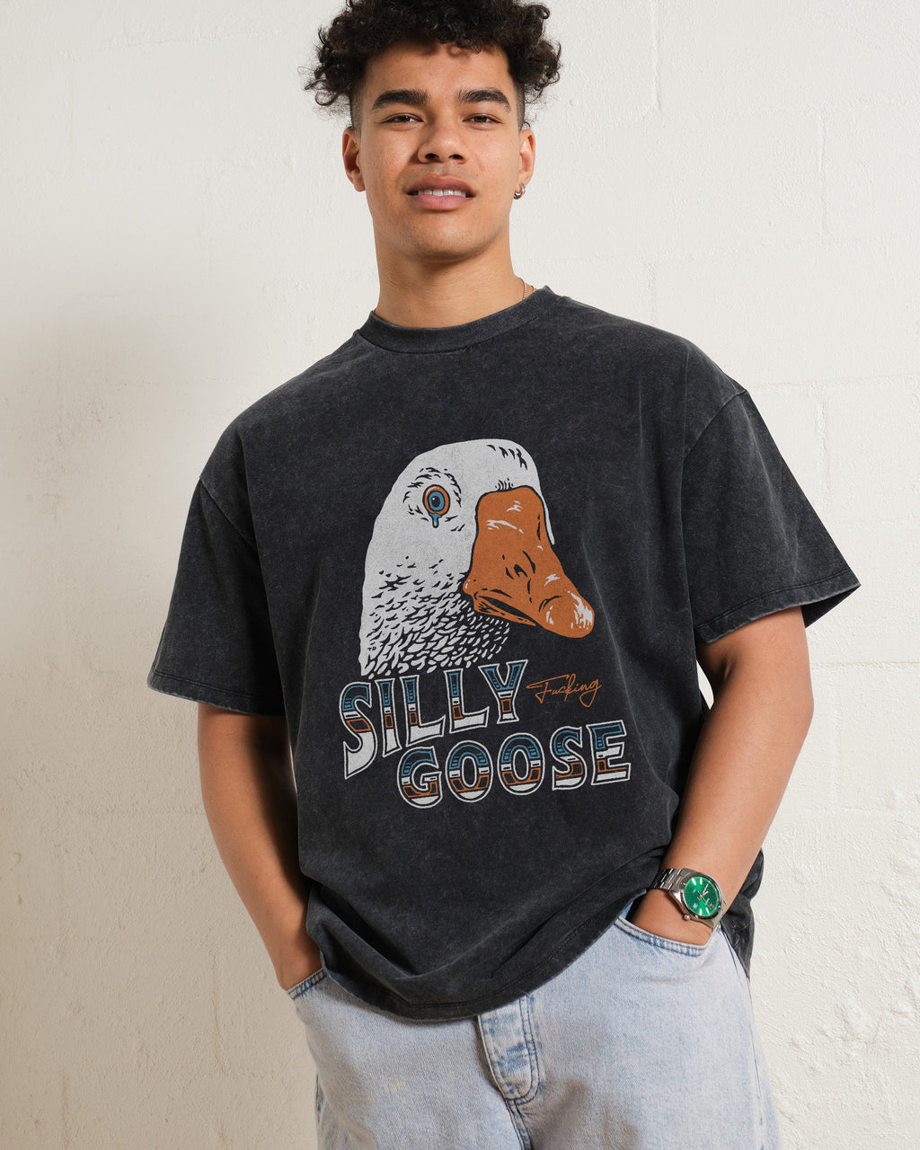 Silly Fkn Goose Oversized Tee product image 4