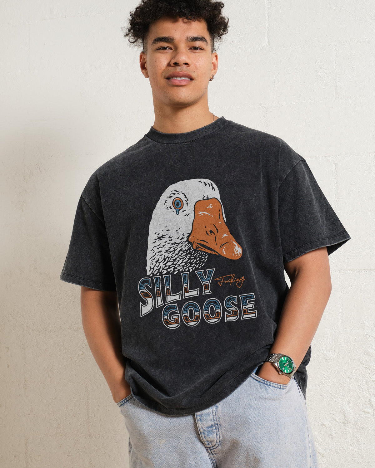 Silly Fkn Goose Oversized Tee product image 4