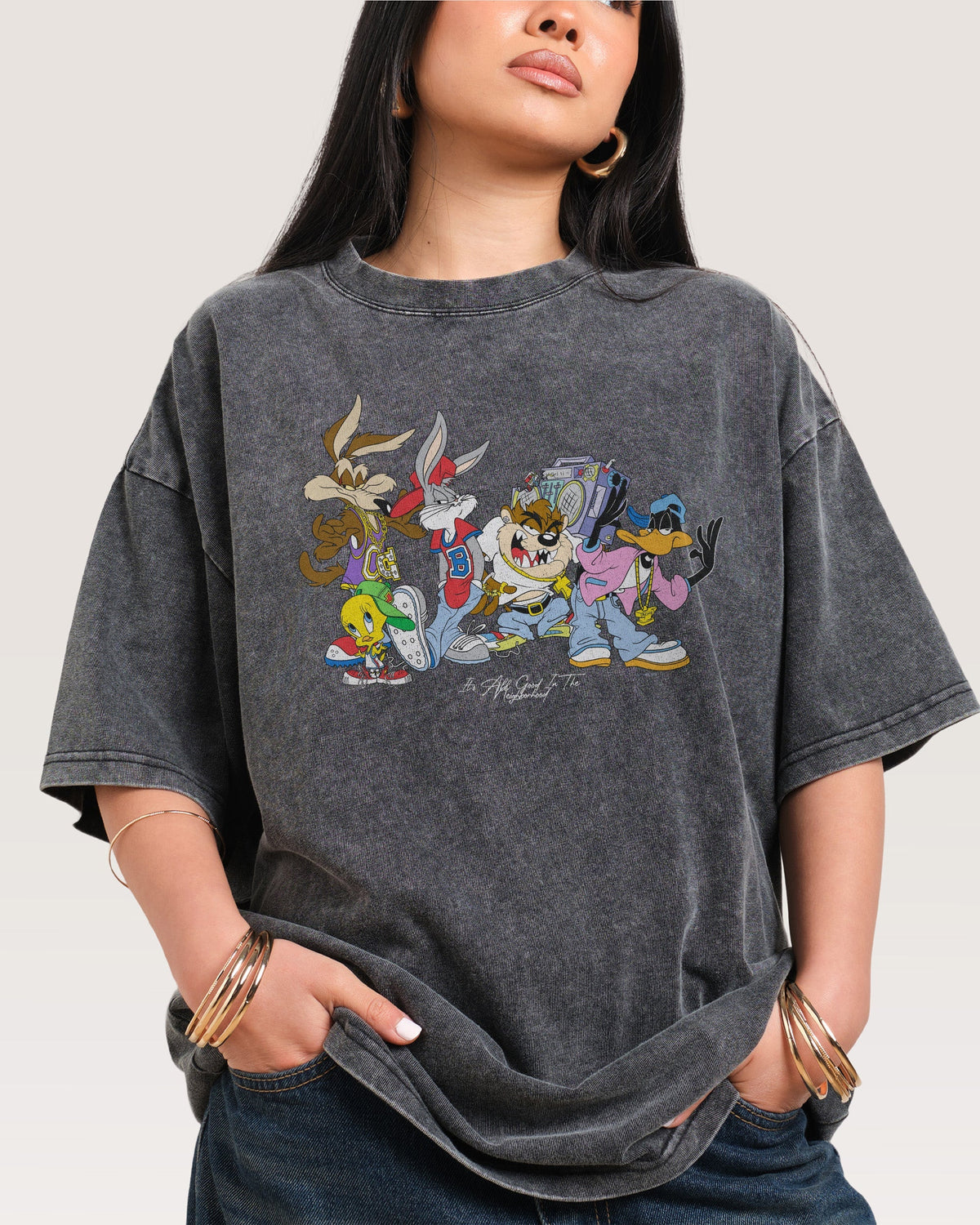 It’s All Good in the Neighborhood Oversized Tee product image 1