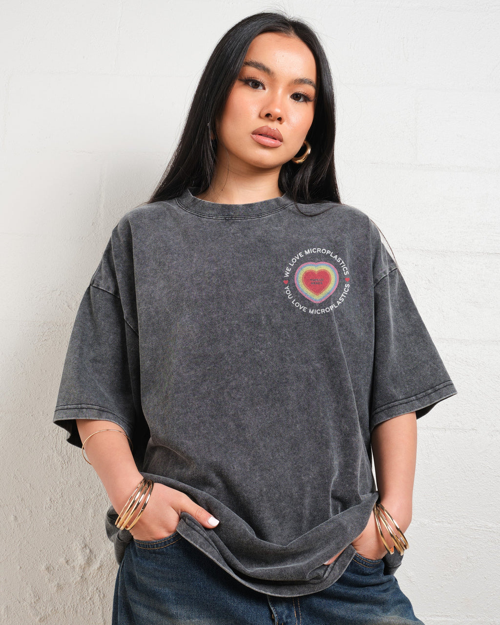 We Love Microplastics Oversized Tee product image 6