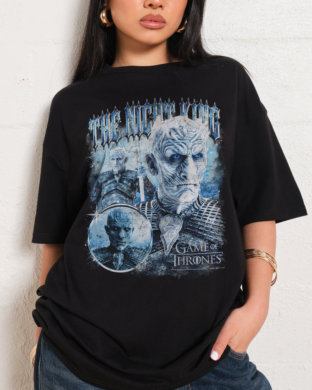 Vintage Night King Oversized Tee product image 2