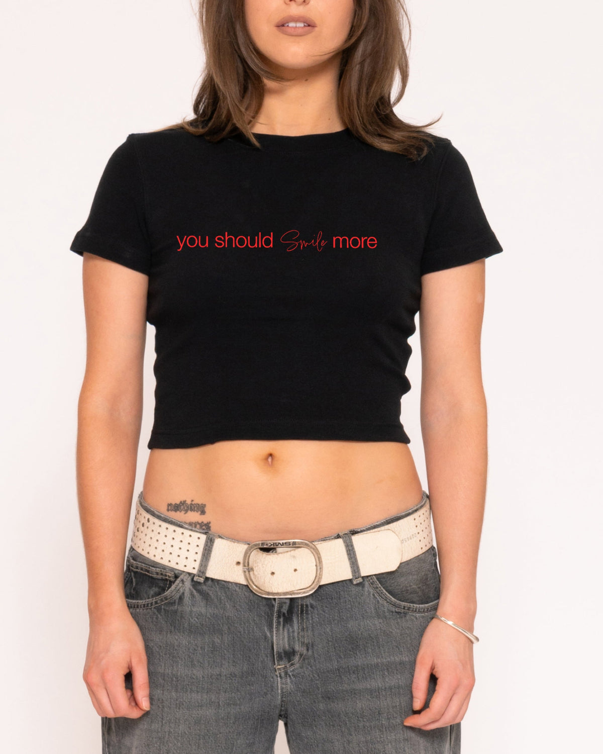 You Should Smile More Baby Tee product image 3