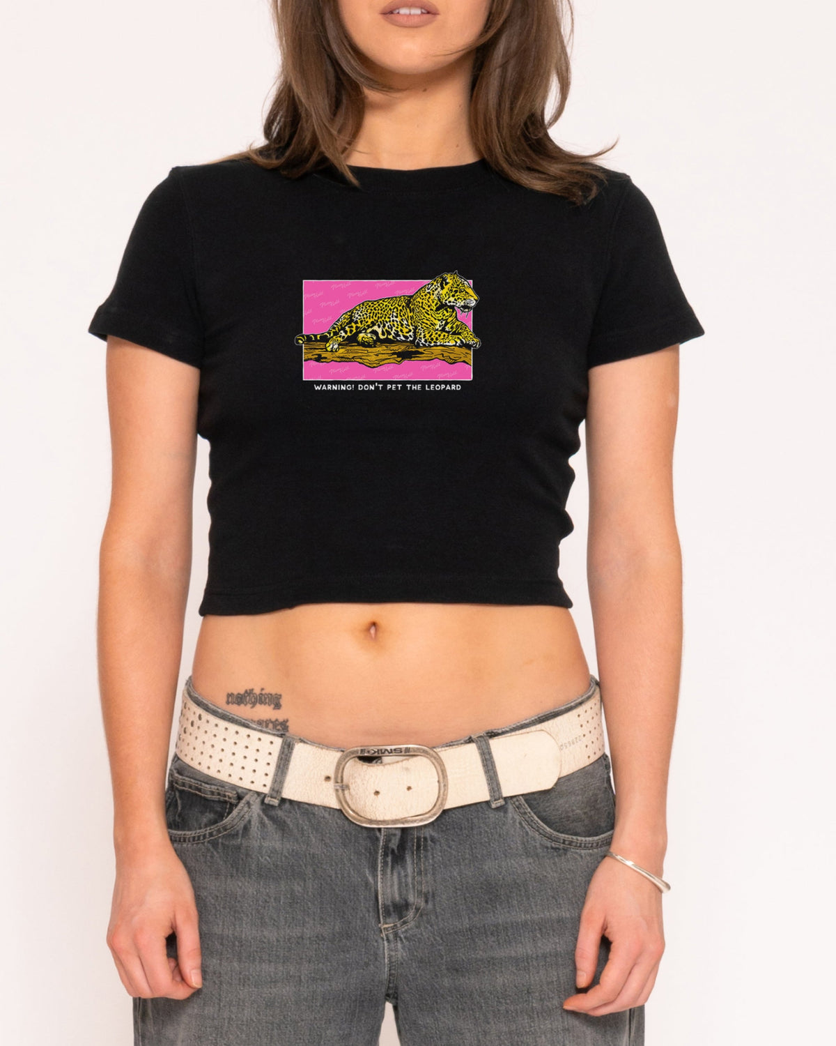 Warning! Don't Pet The Leopard Baby Tee product image 3
