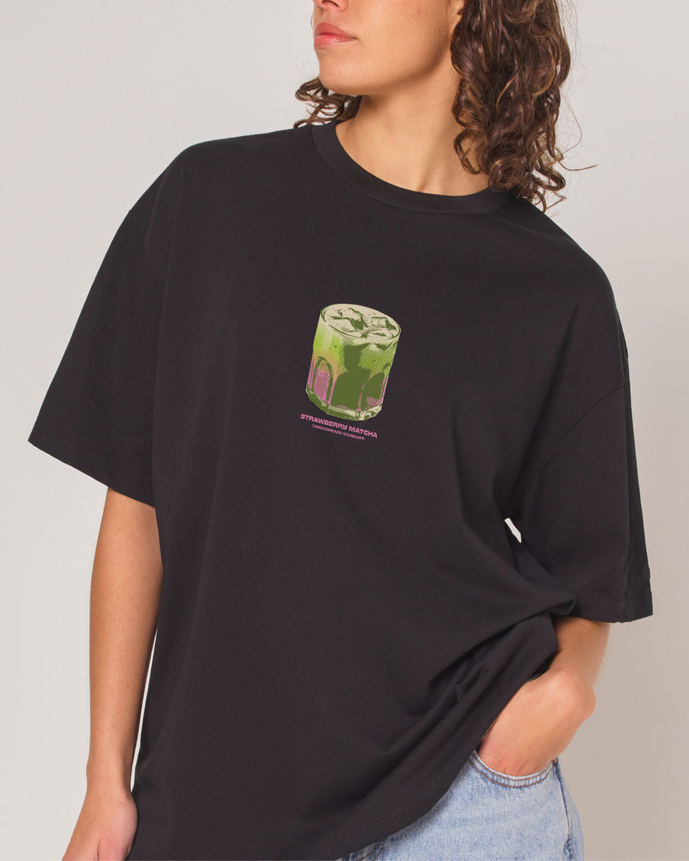 Strawberry Matcha Oversized Tee product image 2