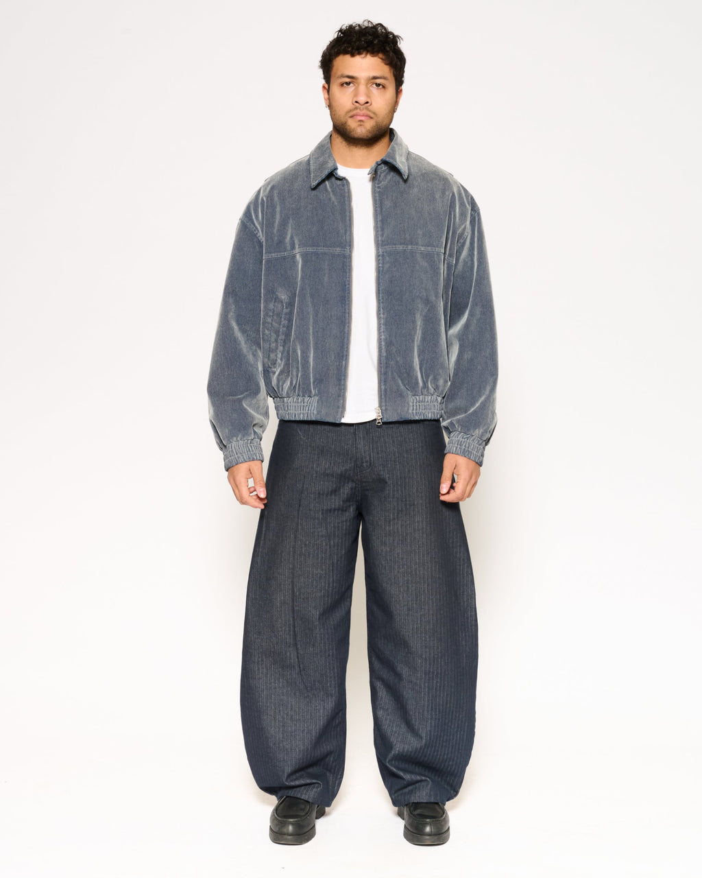 Archive Washed Bomber Jacket - Blue product image 4