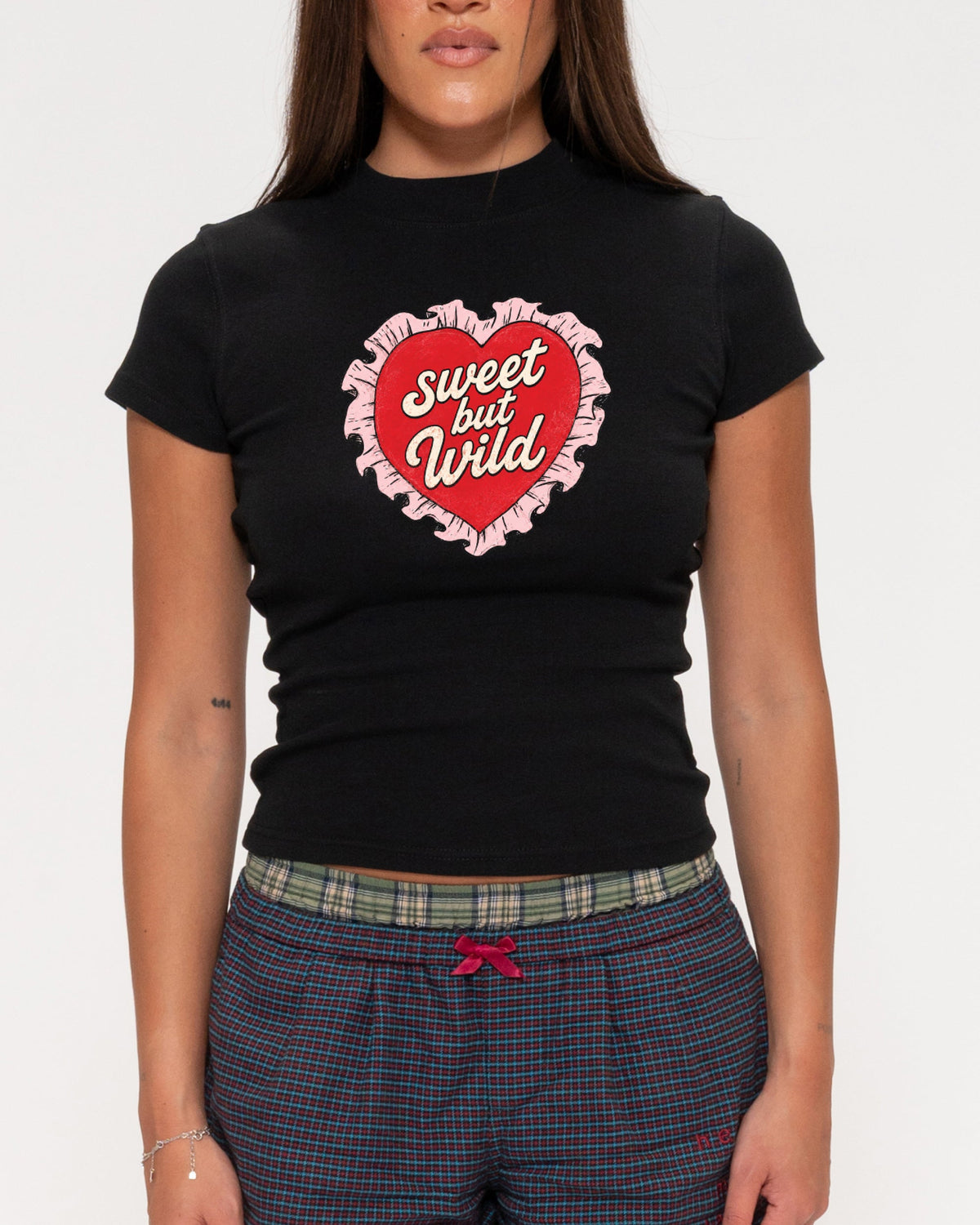 Sweet But Wild Longline Baby Tee product image 1