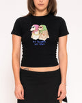 No Thoughts, Just Vibes Longline Baby Tee product image 1