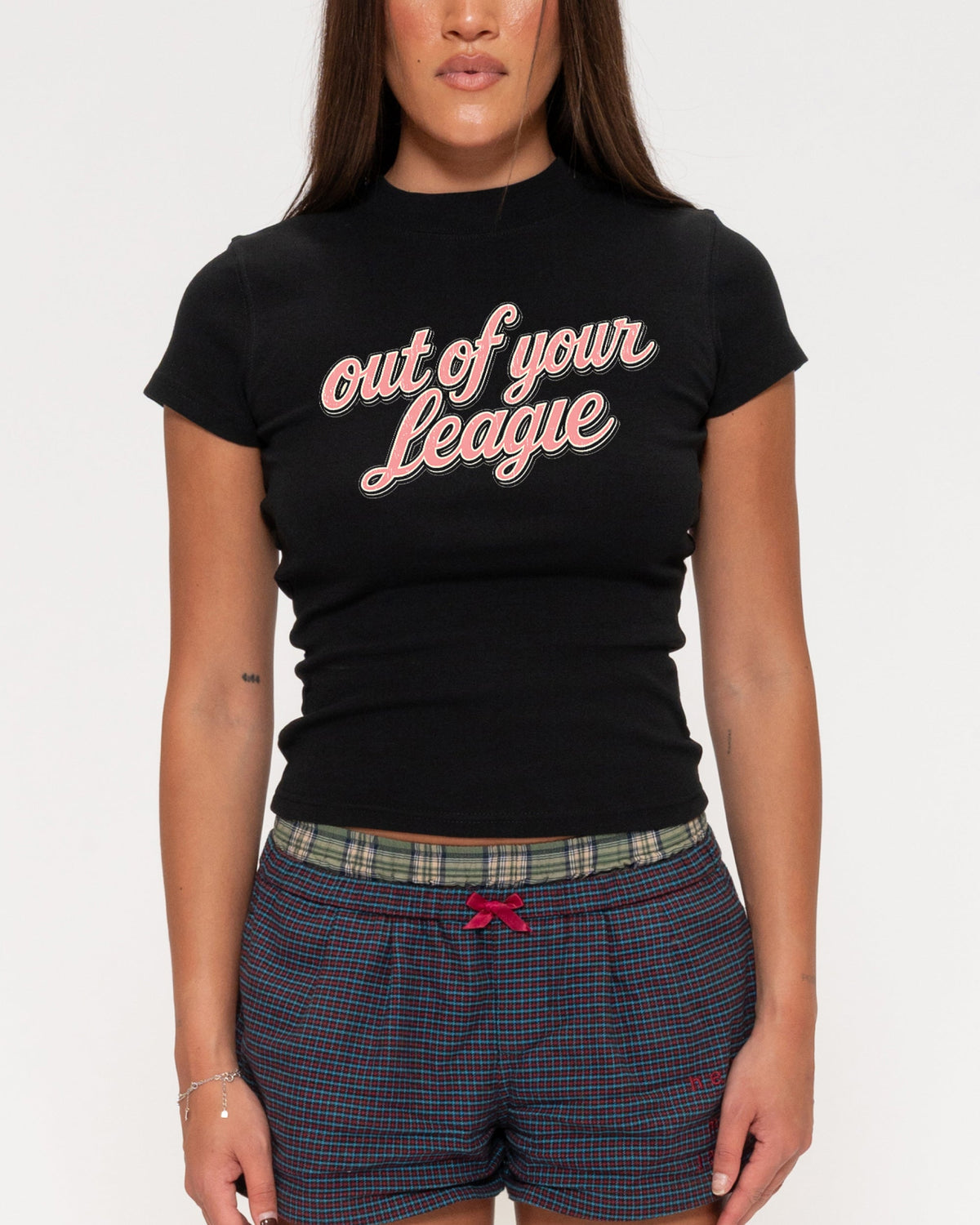 Out of Your League Longline Baby Tee product image 1
