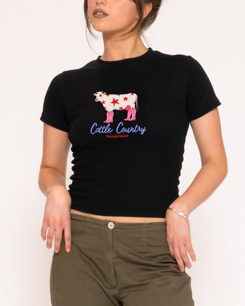 Cattle Country Longline Baby Tee product image 3