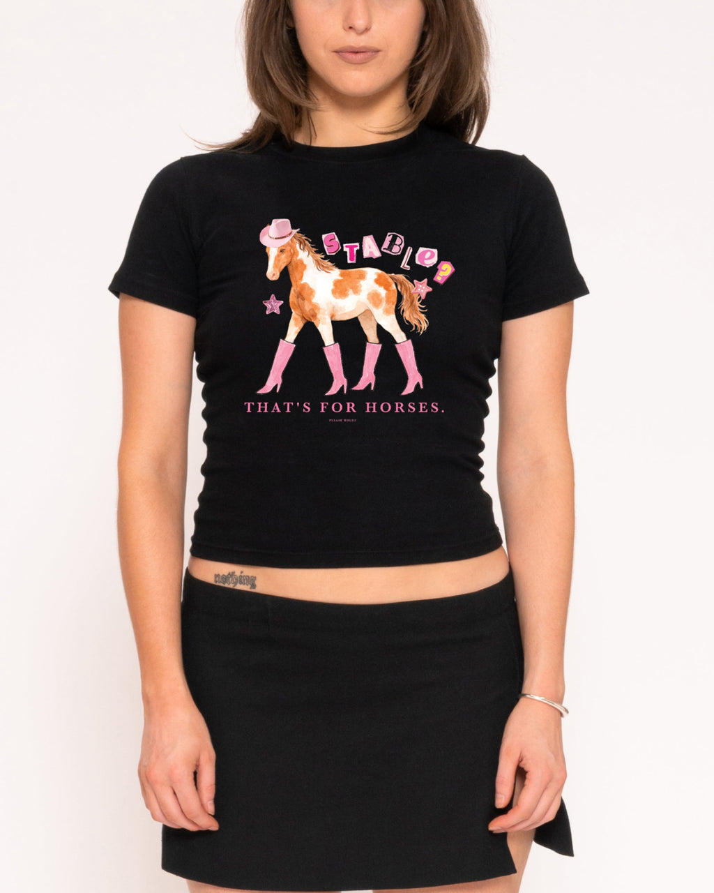Stable? That's For Horses Longline Baby Tee product image 3