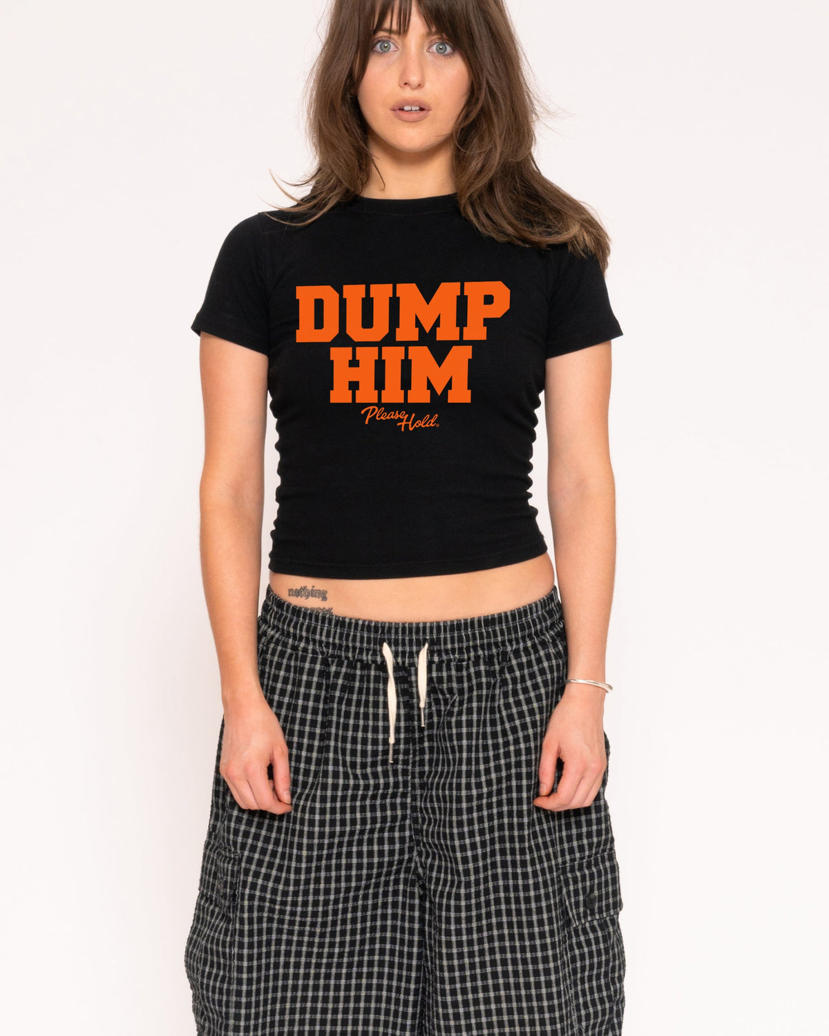 Dump Him Longline Baby Tee product image 3