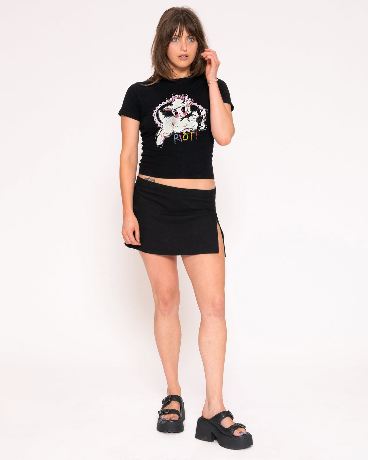 Riot Longline Baby Tee product image 4