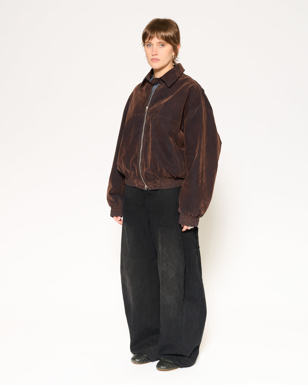 Archive Washed Bomber Jacket - Brown product image 5