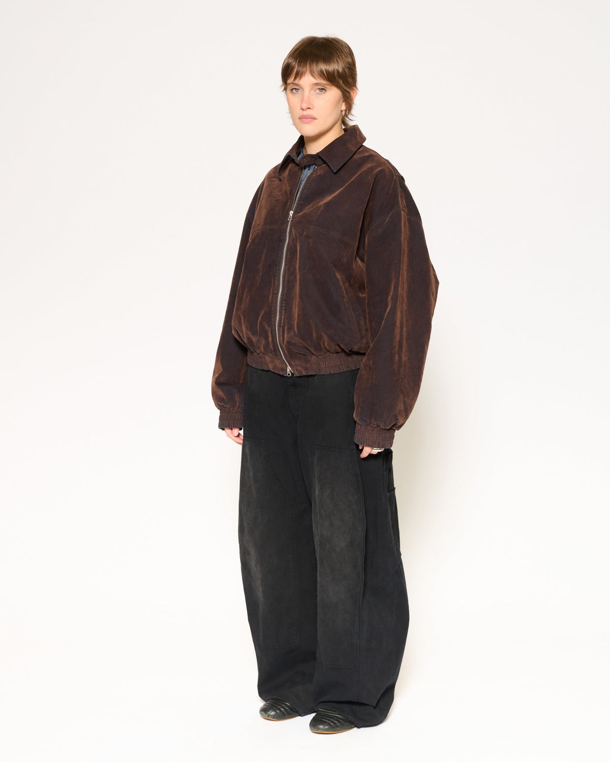 Archive Washed Bomber Jacket - Brown product image 5