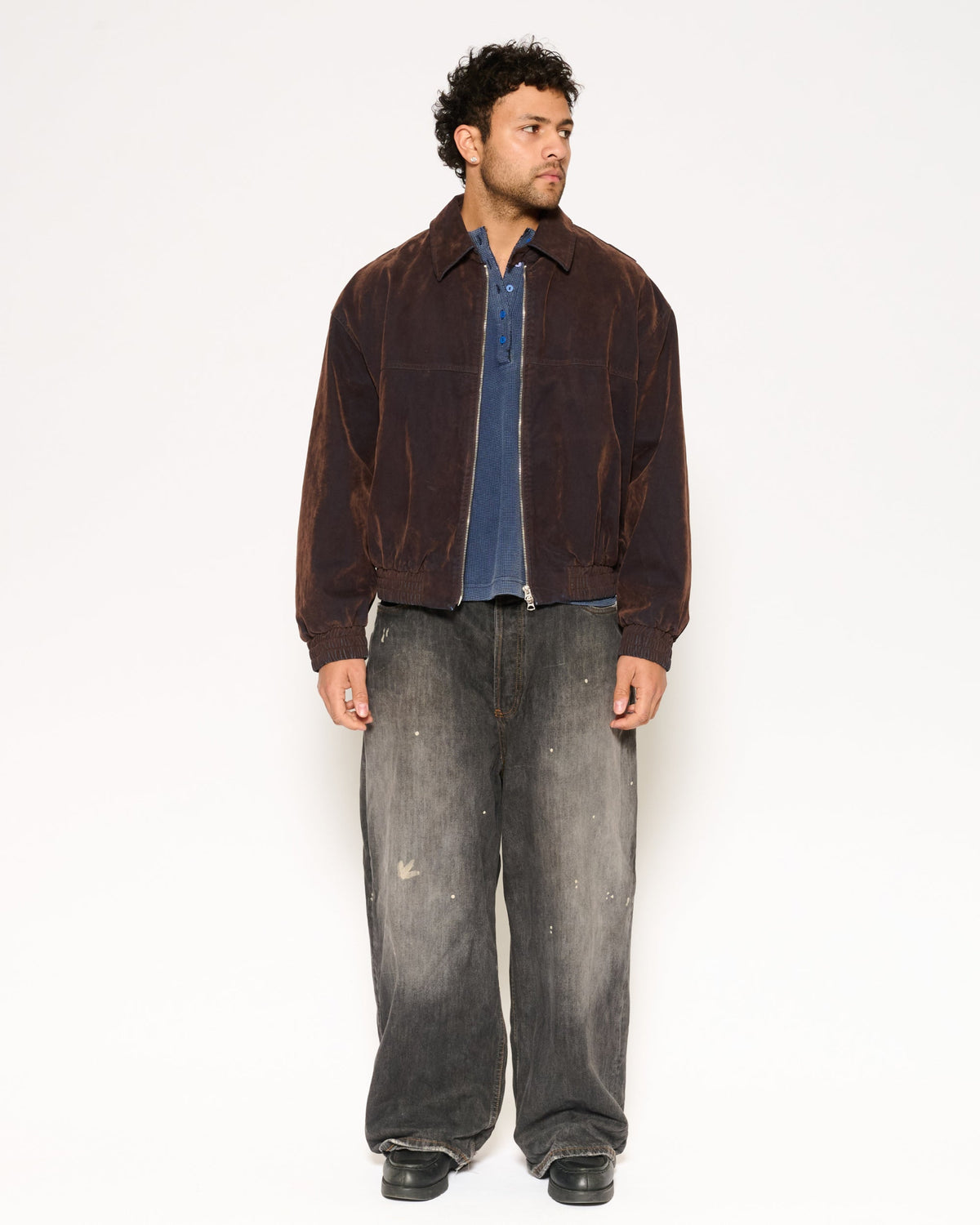 Archive Washed Bomber Jacket - Brown product image 1