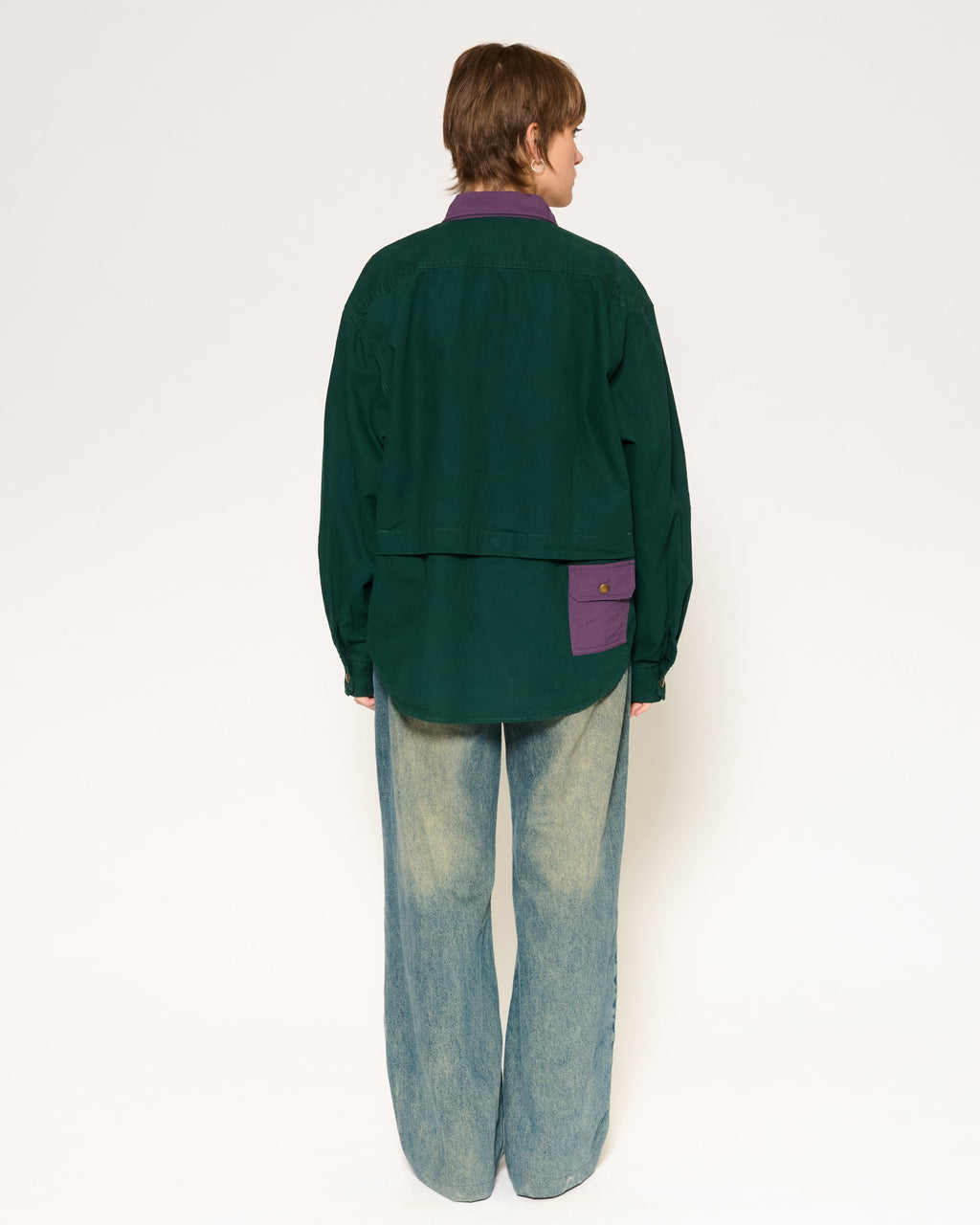 90s Colour Block Utility Overshirt product image 6