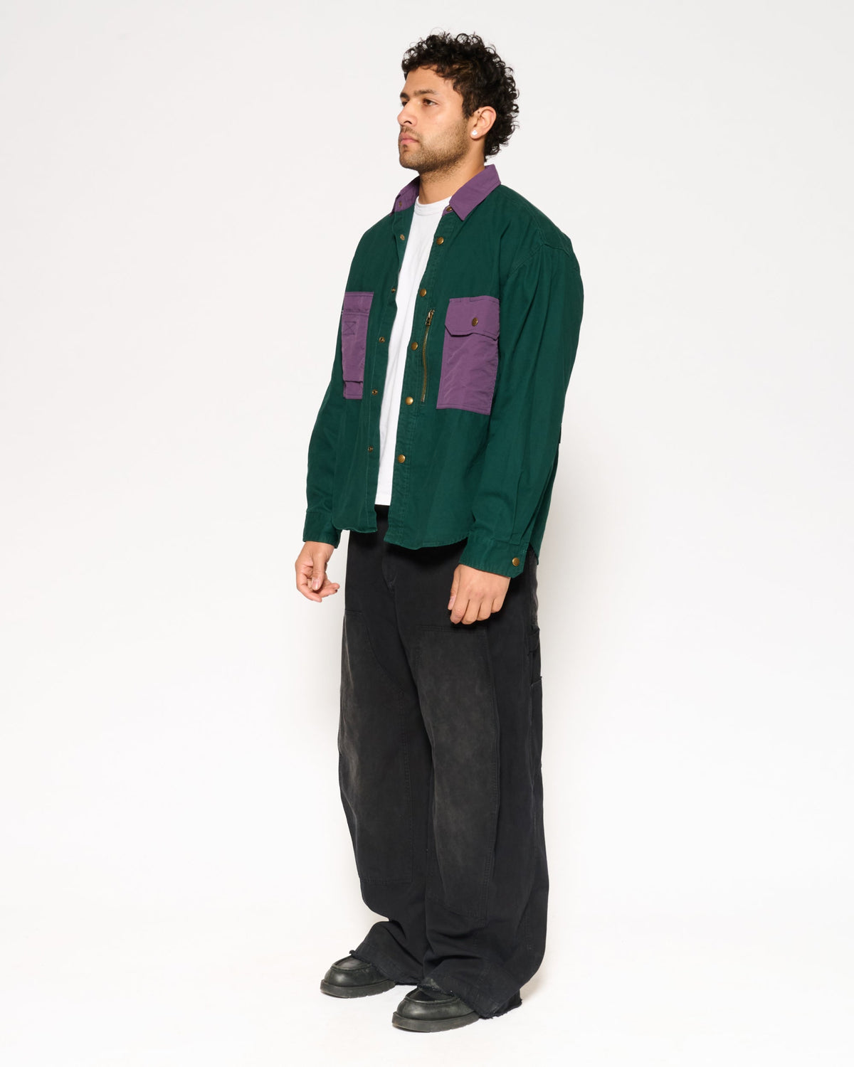 90s Colour Block Utility Overshirt product image 3