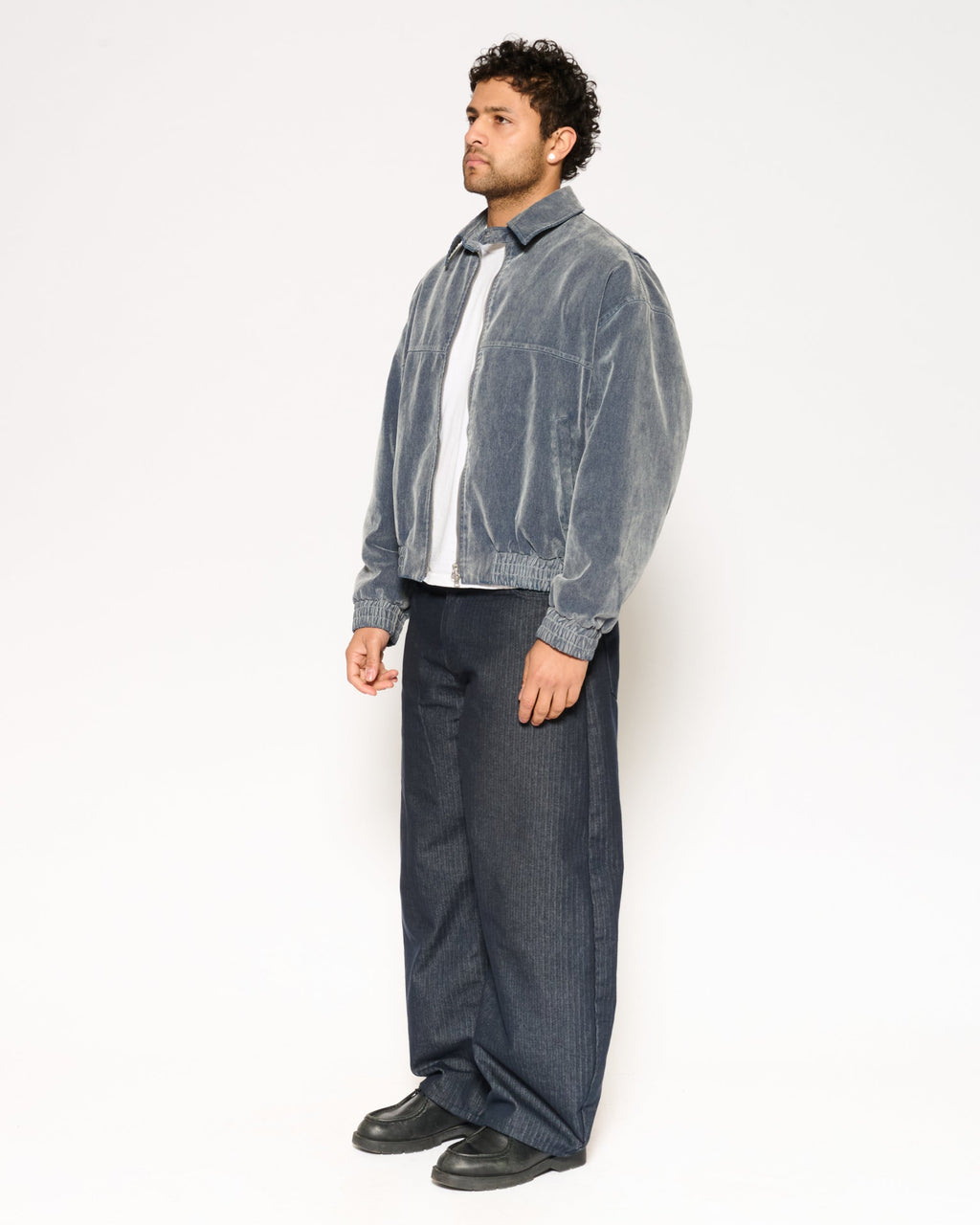 Archive Washed Bomber Jacket - Blue product image 5