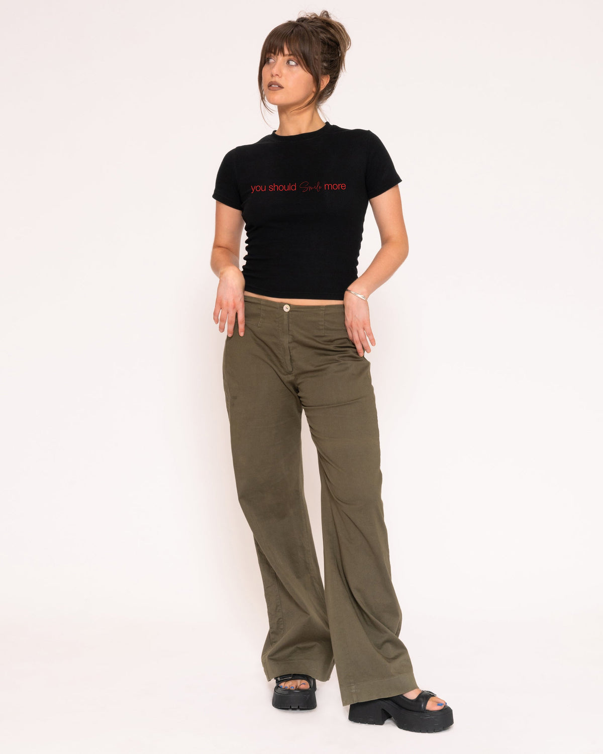 You Should Smile More Longline Baby Tee product image 2