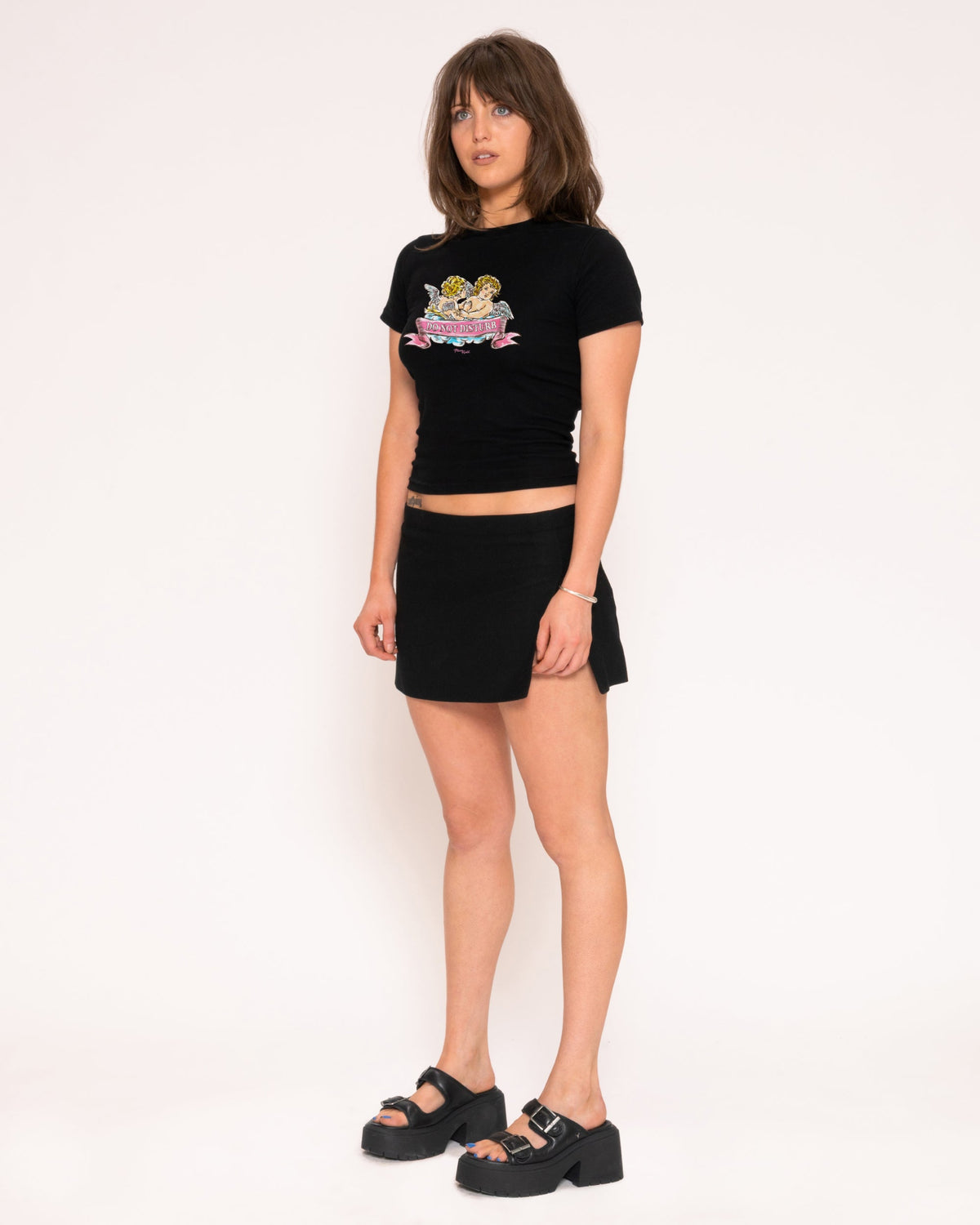 Do Not Disturb Longline Baby Tee product image 4