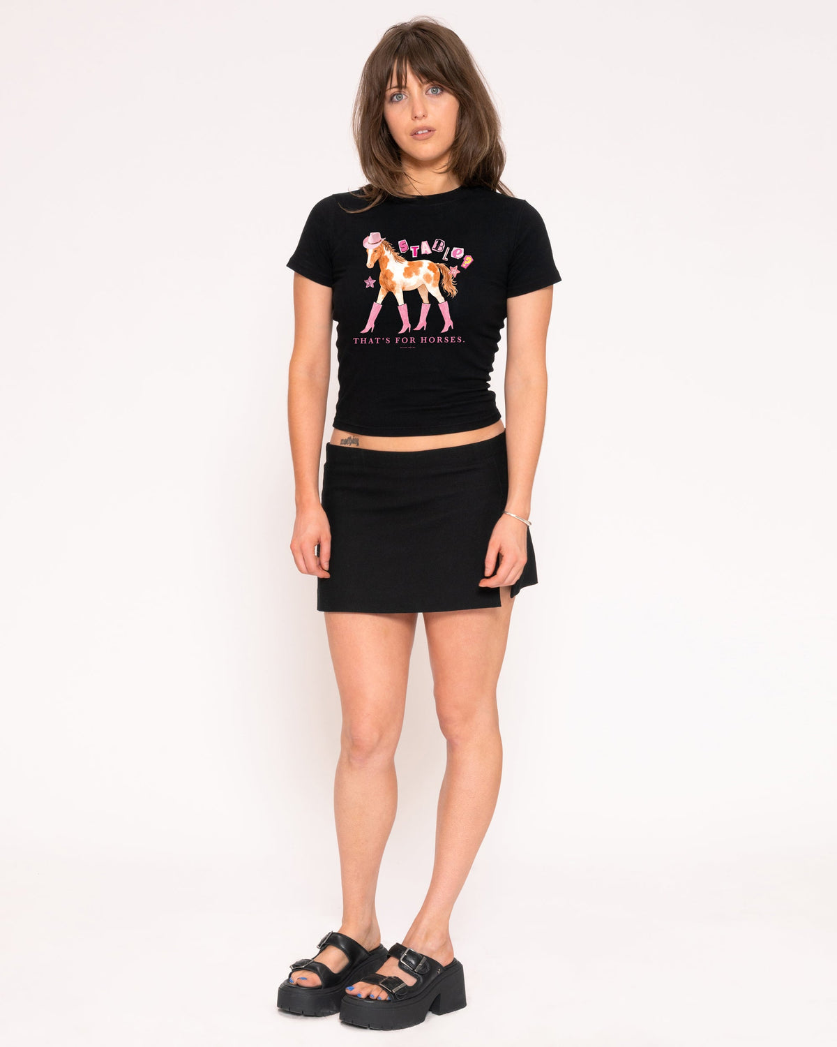 Stable? That's For Horses Longline Baby Tee product image 4
