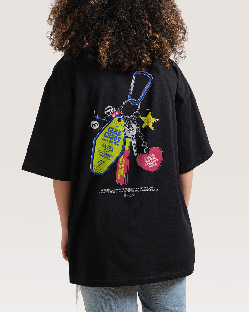 Club Chaos Key Chain Oversized Tee product image 3