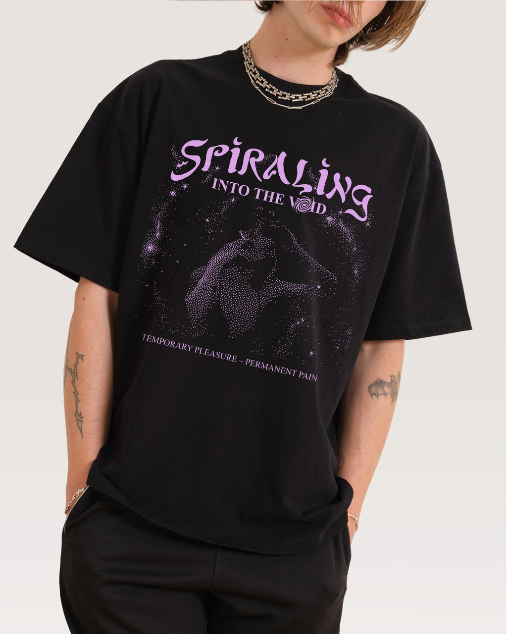 Spiralling Into the Void Oversized Tee product image 1