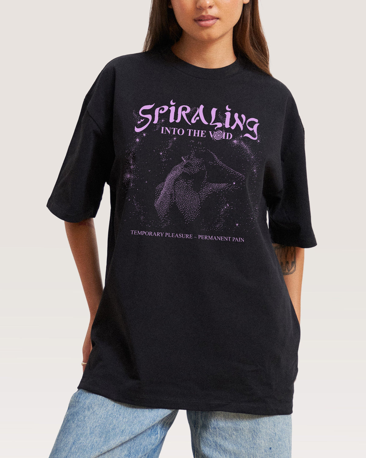 Spiralling Into the Void Oversized Tee product image 2