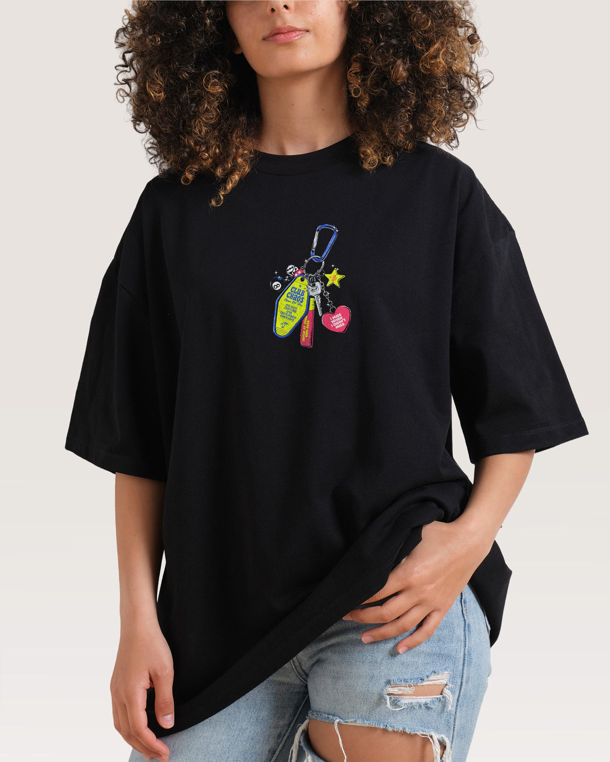 Club Chaos Key Chain Oversized Tee product image 4