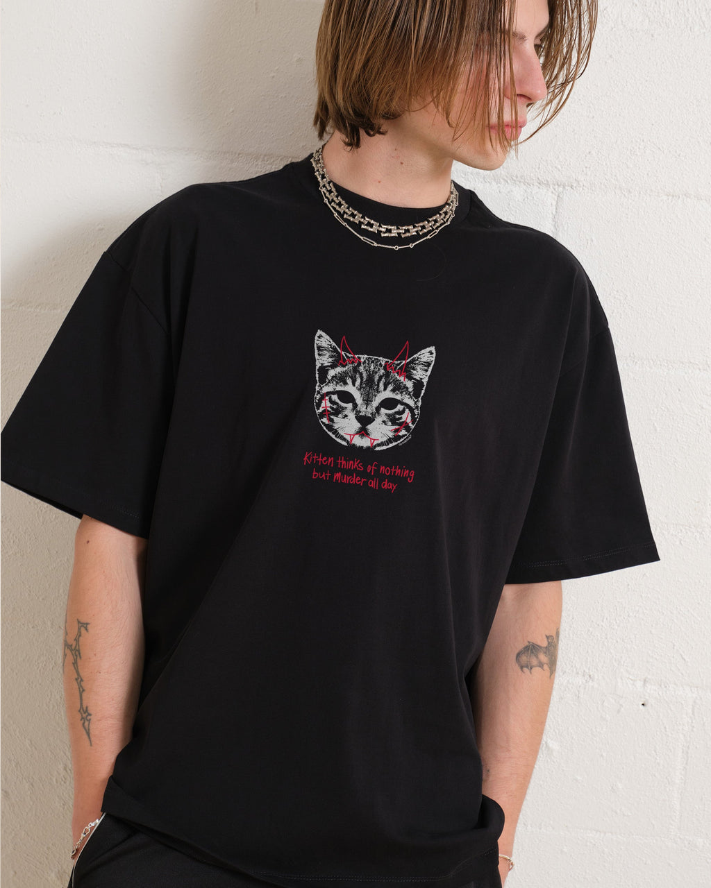 Demon Kitten Oversized Tee product image 1